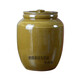 Topological rice jar ceramic household old-fashioned earthenware lard jar high temperature resistant with lid insect-proof high-end rice barrel yellow pickles water capacity 7Jin Jin equals 0.5kg with pattern