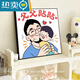 Shantoulin Village Father's Day Digital Oil Painting Diy Filling Coloring Hand-painted Acrylic Coloring Send Dad's Birthday Gift Hand-decorated XH15657 40*40cm Inner Frame