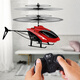 Tolex Fernbedienung Flugzeug Fernbedienung Flugzeug Hubschrauber Kinder kleiner elektrischer Hand-Erfassungsflugzeug fällen resistente Drohnenspielzeuge Weißer Hai-Hubschrauber [intelligentes Erkennen + Grifffernbedienungsregelung]
