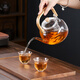 SUSHI CERAMICS teapot thickened high borosilicate glass teapot flower teapot wooden handle teapot 1000ml