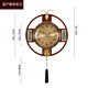 Zhuangshu Wall Clock 2025 New Home Living Room Silent New Chinese Watch Creative Light Luxury Wall Quartz Clock 6227
