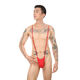 Strap adjustable jumpsuits for men's underwear men's sexy underwear men's sexy gay nightclub underwear white (bd) men's single size