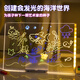 Muzhou para niños de dibujo luminoso para niños DIY Hecho a mano borrable transparente acrílico ejercicio de pintura de niños pensando juguetes para niños