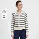 
Navigare Italian Sailing Women's Cardigan 2025 Autumn New Comfortable Skin-friendly Cardigan Sweater Casual Knit Sweater Technology White and Black L