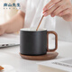 Mr. Nanshan Hanjian high-end coffee cup ceramic black afternoon tea cup and saucer set exquisite men's birthday gift latte cup