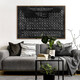 Fufu sticks chemical elements periodic table living room decoration painting black and white industrial style office study mural student bedroom hanging painting E style 80*12035mm thick black frame PS simple exterior