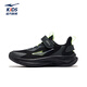 Hongxingerke (ERKE) children's shoes for boys and girls running shoes for children's autumn new products, dense net cushioning sports shoes, black/black soil 35