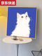 可爱卡通橘猫数字油画diy填充填色画手工丙烯涂色画画定制宠物画 X14715 全套内框材料包40*40cm