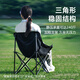 gosoo outdoor folding chair camping portable folding stool pony fishing chair sketching postgraduate entrance examination chair picnic small stool khaki - low back moon chair - storage bag
