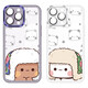 
Song Brown Bear White Bear Applicable iPhone 16 Couple Mobile Case New Apple 15promax Transparent Silicone 14plus Transparent Purple One-Two-MY3899W iPhone 11