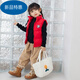 Warm Winter Duck Duck Children's Down Cotton Vest Autumn and Winter Outerwear Boys and Girls Vests Fashionable and Versatile Baby 2025 Jackets Black 150 Recommended Height 140-150cm