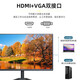 [JD Logistics] 24-inch high-definition IPS monitor computer LCD screen office and home 17 monitoring small screen extended external HDMI+VGA elegant black 22-inch micro-frame facing [1920*1080]