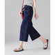 Touchmiss Mode High Taille Wide Legs 2025 Sommer Neuer Retro Loose Jeans Frauen Marine Blue 30