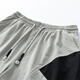 
Cat man suit men summer short-sleeved T-shirt stand collar sports casual shorts quick-dry two-piece set men's light gray suit XL