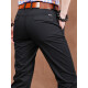 
JOEONE Summer Thin Black Men's Pants Large Size Casual Pants Men's Pure Cotton Loose Business Trousers Straight Pants Long Pants Trend Trends 5266 Military Green-No Bullet Thin 40 Three Foot-One