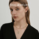 
VIGG lock necklace women's new sweater clavicle chain niche versatile retro pendant accessories lock necklace