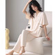Yalu-Pyjamas für Frauen im Frühjahr und Sommer Cool modal modaler kurzärmeliger Hosen Hauskleidung Frühlings- und Herbst-Strickjacke V-Ausschnitt für Oberbekleidung Set HMT-753# xl