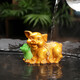 Yunhua Color Changing Tea Pet Lucky Pig Pig Arch Cabbage Tea Table Tea Table Play Golden Pig Fortune Creative Boutique Cute Pig Lucky Pig (Red Turns Gold) Small