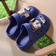 Babudou (Bobdog) Kinderlochschuhe 2025 Sommerjungen tragen Hausschuhe für Frauen kleine, mittlere und große Kinder tragen resistente Sandalen Strandschuhe Deep Baolan 26-27