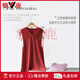 Yalu Modal Nightgown para mujeres en el verano 2025 Nuevo pijamas de cofre sin mangas se puede usar ropa sexy para el hogar afuera xD1381-crysanthemum rojo [noctura con almohadilla de cofre] m