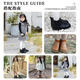 Snuffy children's boots autumn and winter girls' short boots comfortable soft sole baby Chelsea boots girls casual boots tar black 28