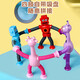Glowing Variety Robot Cartoon Giraffe Stretch Toy Telescopic Luminous Interactive Children's Parent-child Puzzle Variety Telescopic Robot 2 Pack Random Colors