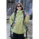 Jeep Spirit Jeep 2025 Neue Frauenjacke Frühling und Herbst Drei-in-Eins-winddichte wasserdichte Bergsteigeranzug Reisen Jacke und Frauen gleiche Style-Fluoreszenzgrün [Drei-in-One/Fleece M M.