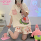 莫代尔2025年新款睡衣女夏季纯棉短袖短裤卡通派大星家居服两件套可外穿 QG-6627 M