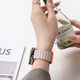 Geeignet für Xiaomi Uhr S4 -Gurt S3 Wellblecher magnetischer Silikon Uhrengurt Sommer S1pro Armband Atmungsaktiv S2 Smart Color2 Sportersatzgürtel Neue Produkt [1047] Schokolade mit schwarz [22mm] Xiaomi Uhr S3