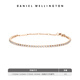 Daniel Wellington dw bracelet for women, starlight tennis bracelet, rose gold, fashionable and luxurious, birthday gift for girlfriend DW387