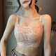 
Modal large size strapless underwear for women with large breasts, small breasts without steel rings, breasts, anti-light bondage bras in summer, lotus white 75B