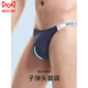Catman (Miiow) Sous-vêtements masculins Men's Ice Silk Low-Waist étroit Thumb 2025 Nouveau short ultra-mince ultra-mince blanc + noir + bleu royal 3 l recommandé 100-120jin [Jin est égal à 0,5 kg]