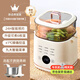 OQD German 2025 egg cooker multi-functional automatic power-off household small boiled egg breakfast artifact steaming and cooking all-in-one machine scheduled for one person fully automatic single layer top-notch fully equipped steamer + steaming bowl + large capacity + 24H reservation smart reservation precise temperature control can be steamed and boiled to prevent dry burning