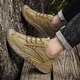 Changxiang Huili Herrenschuhe Sommer atmungsaktiv 2025 Schuhe Herren Sportlosen Schuhe Herren Arbeit Schuhe Arbeitsschutz Kleidung-resistente Bergsteife Martin Boots Männer Khaki 41