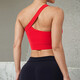 Beautiful Back Sports Bra Women's Shockproof Running Yoga Vest Pilates Fitness Bra Summer Thin Red L