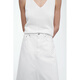 COS de falda de algodón blanquecina de COS 1208923002 32