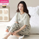 Modal Cotton Damen Pyjama Set Summer Bequeme Pure Cotton Kurzärmel-Cartoon-Hosen koreanische Kleidung im koreanischen Stil kann im Freien für den Sommer Y9716 m sein (vorgeschlagen 75-95jin [Jin gleich 0,5 kg])