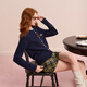 Sancai 2025 Autumn New Retro Plaid Woolen Skirt High Waist Slim A-Line Skirt Slimming Short Skirt M
