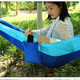 Huiyi outdoor mosquito-proof anti-rolling single double hammock adult camping with mosquito net swing widened and larger speed opening double mosquito net military green