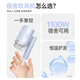 CONFU hair dryer for home student dormitory 1100w small power fast drying hot and cold air small portable mini folding hair dryer KF-3152 Wuyu Blue