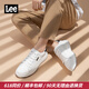Lee men's shoes casual shoes design enhancement small white shoes for boys fashionable classic board shoes comfortable and versatile white shoes for men black 40 [Large/Please take a small size]