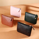 Münzen Brieftasche Männer und Frauen Mini weicher Leder Kupplung Schlüsselbeutel kleiner Brieftasche Reißverschlussbeutel Münzbeutel Schwarz