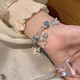 
The same style of Xiaohongshu bursting butterfly bracelet new Chinese fashion super fairy hand decoration to give best friend birthday gift M687 [fragmented butterfly bracelet] 3 packs