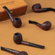沙芬（SAVINELLI）进口一点金手工烟斗石楠木P335限量珍藏金点过滤嘴烟斗男士礼物 【624型 编号269号 无碳层】