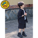 G.DUCKKIDS boys summer short-sleeved shirt set 2025 new flash diamond small and medium-sized children's baby Korean style two-piece set trendy and cool vest + shirt + shorts three-piece set 150 [height 146-15565-7