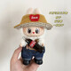 Trendy clothing Labubu Coca-Cola clothes Labubu 1 and 3 generations without disassembling Cola baby clothes overalls earphone set Red headphones + SPORT overalls + red short boots 3 pieces