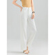 Mengshuya white tinsel three-proof straight jeans for women 2025 summer thin high waist slimming soft skin-friendly versatile trousers