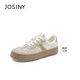 Zhuoshinid training shoes for women in spring and summer sports shoes versatile white shoes for women thick sole shoes for women rice/brown 37