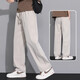 Kooshi Luxury Ice Silk Scissor Pants para Summer de hombres delgada 2025 Nuevo pantalones casuales de malla de drapeado recto