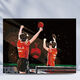 Xiao Jiejiang chose Sun Yingsha to decorate the Olympics Sha head combination DIY digital oil painting table tennis Wang Chuqin hand-filled color V6196 Sun Yingsha Wang Chuqin 30*40 assembled outer frame + pigment brush